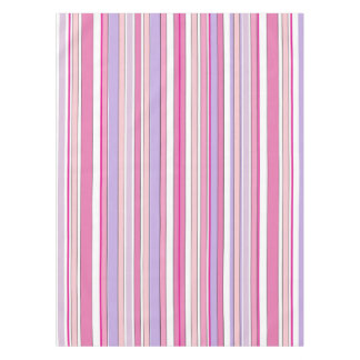 Nappe Rayures combinées roses