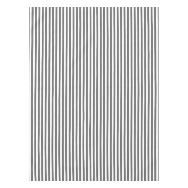 Nappe Rayures de cabane de gris et de blanc de charbon (Devant)