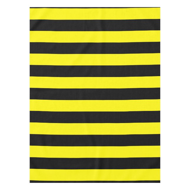 Nappe Rayures jaunes et noires (Devant)