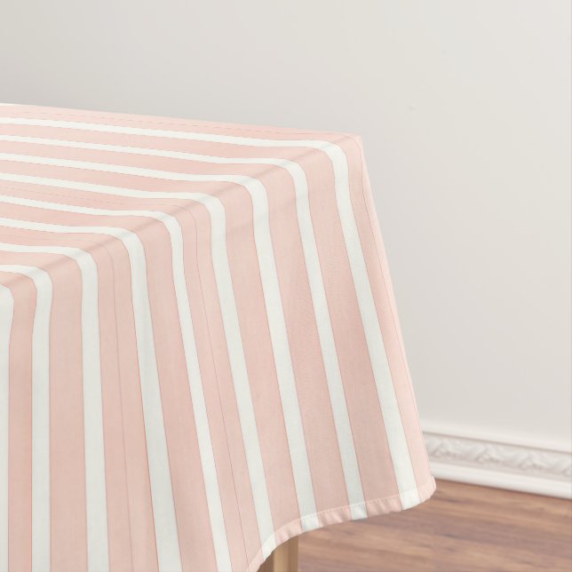 Nappe Rayures Rose Tendre (In Situ)