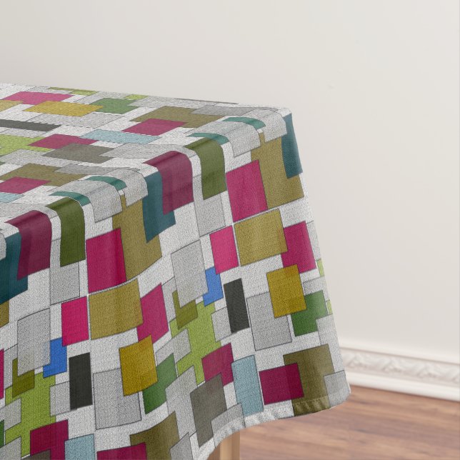 Nappe Rectangle de Motif géométrique rétro tendance (In Situ)
