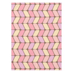 Nappe Rectangles diagonales vintages Crème glacée