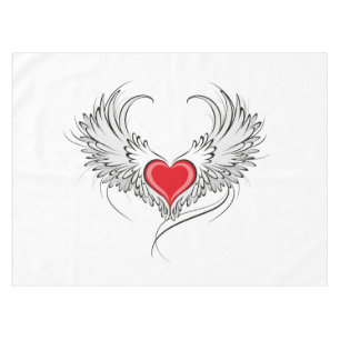 Nappe Red Angel Coeur avec ailes