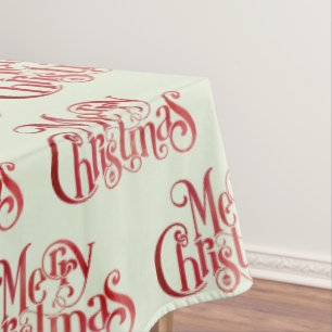 Nappe Red Joyeux Noël Typographie Festive Police