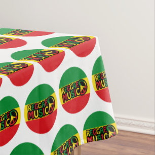 Nappe Reggae Design de musique avec style rastafari et c