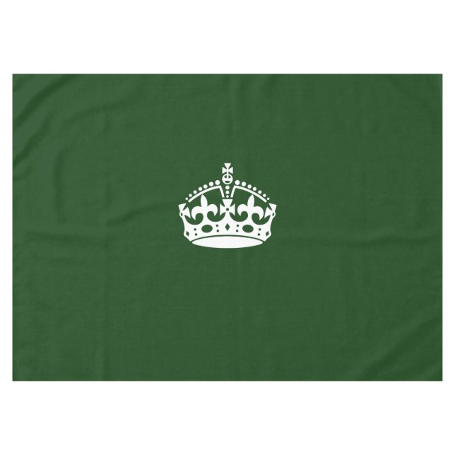 Nappe Restez calme Couronne sur le vert de la forêt (Devant (Horizontal))