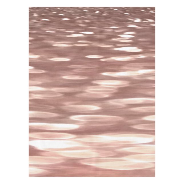 Nappe Résumé #3 : Rose cuivre doré scintillant (Devant)