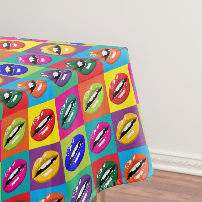 Nappe Retro 60s Lips Pop Culture Art Déco (In Situ)