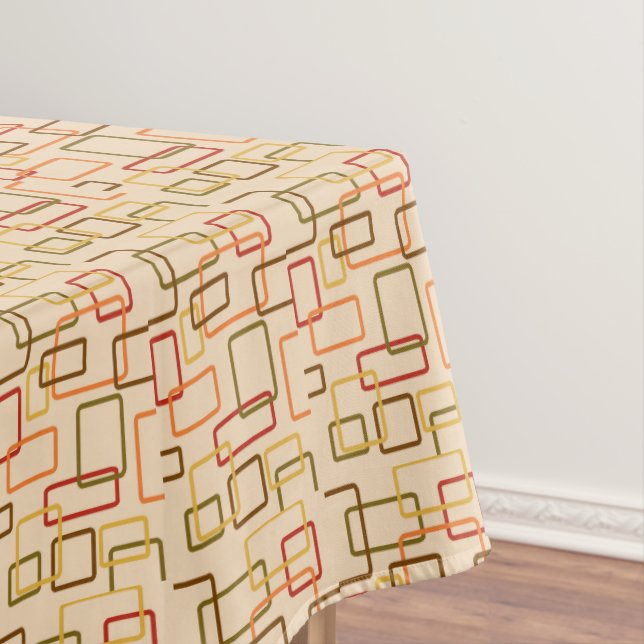 Nappe Rétro Atomique Milieu de Siècle Moderne Vert Olive (In Situ)