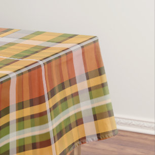 Nappe Retro Automne Plaid Vintage Bandes fines Motif