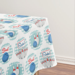 Nappe Retro Bowling Motif Pins de balle