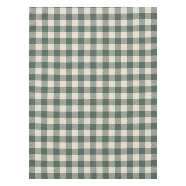 Nappe Retro Buffalo Plaid Tartan Motif Forest Green  (Devant)