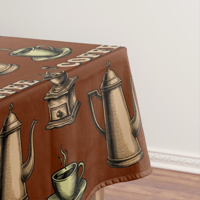 Nappe Retro Coffee Cafe Pattern (In Situ)