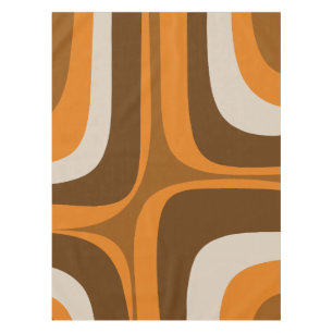 Nappe Retro Groove Mid-Century Motif moderne les années 