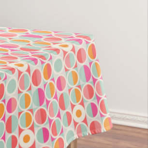 Nappe Rétro motif de cercle de roses indien