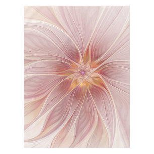 Nappe Rêve floral rose doux Fleur d'art fractal Abstrait