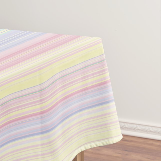 Nappe Rêve heureux - rayure colorée élégante (In Situ)