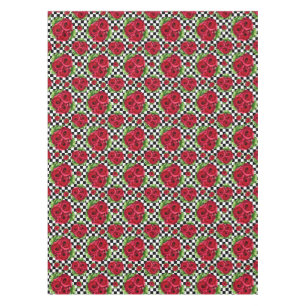 Nappe Rockabilly floral d'amour de bouquet de roses