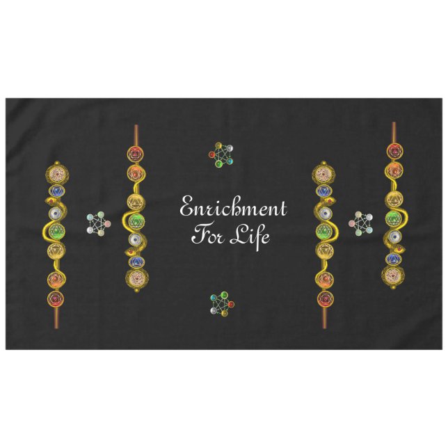 NAPPE ROD ASCLEPIUS 7 CHAKRAS, YOGA, ÉNERGIE SPIRITUELLE (Devant (Horizontal))