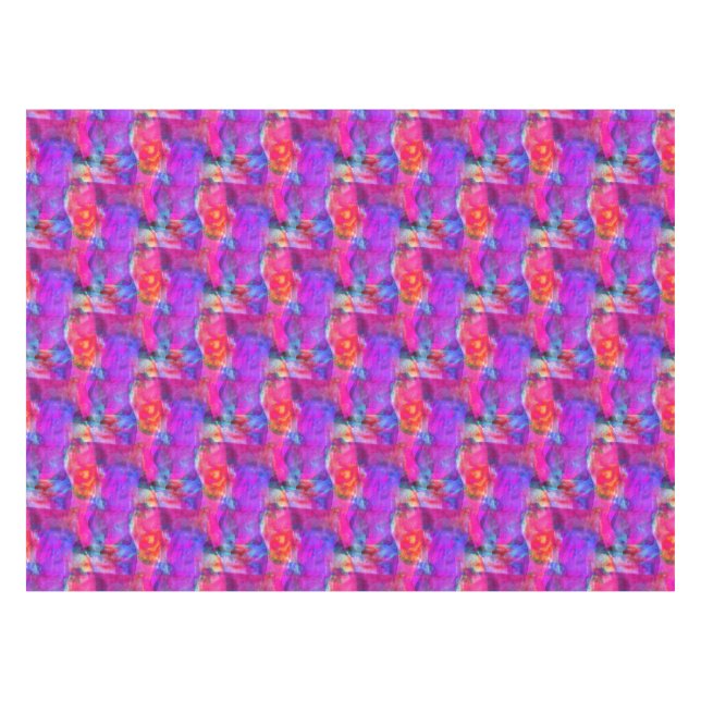 Nappe Rose d'art, bleu, arrière - plan rouge de texture (Devant (Horizontal))