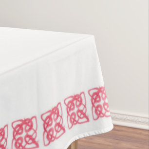 NAPPE ROSE NŒUD CELTIQUE 60x84