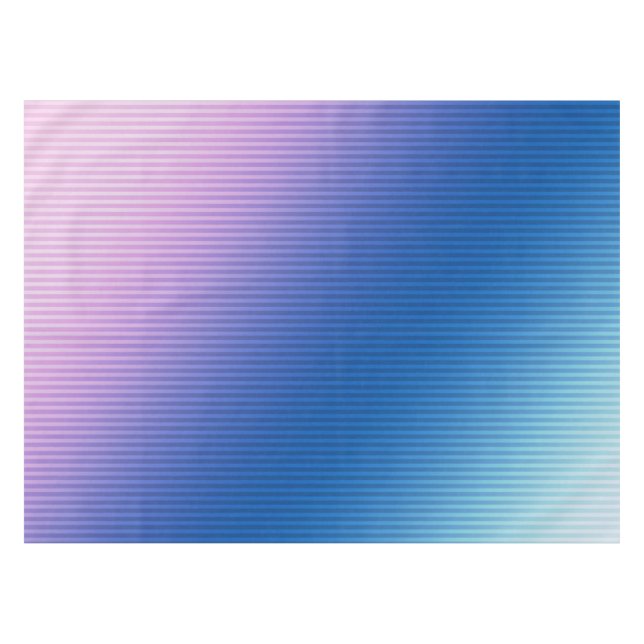 Nappe Rose, rose, rayures, ombre, dégradé rose (Devant (Horizontal))