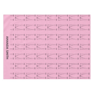 Nappe Roses Douces, Personnalisées, Cocotiers Silhouette