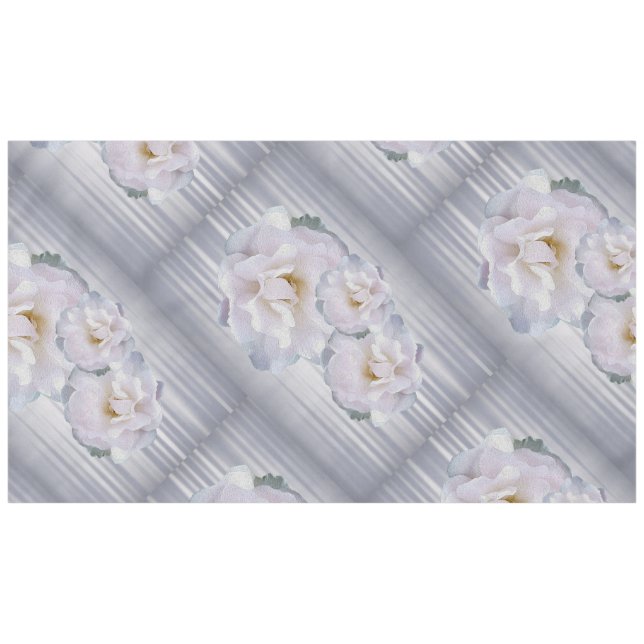 Nappe Roses gris rose (Devant (Horizontal))