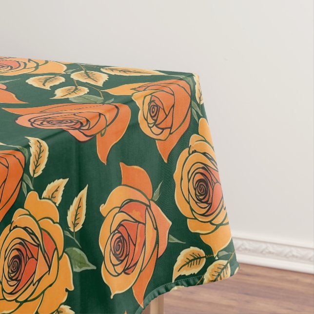Nappe Roses In Various Shades Of Orange And Yellow  (In Situ)