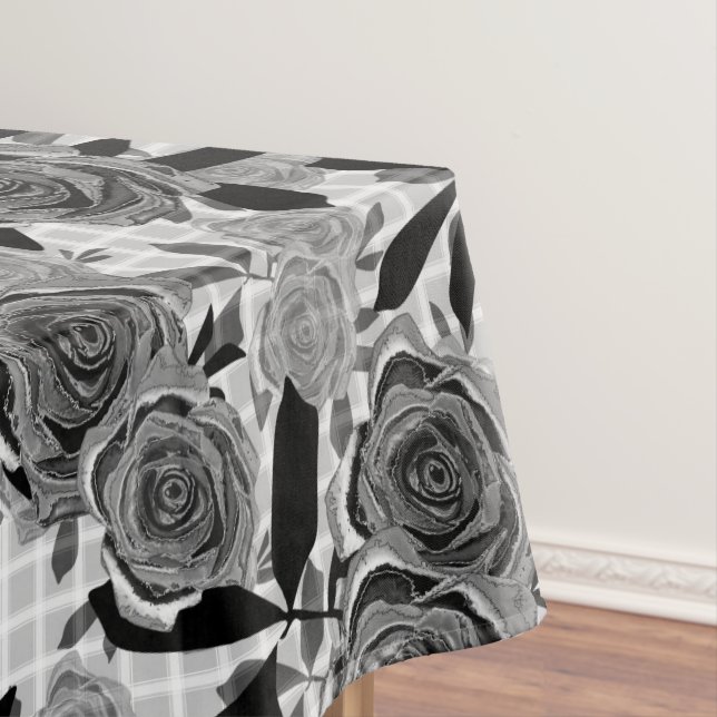 Nappe Roses noirs, rose, noirs et gris (In Situ)