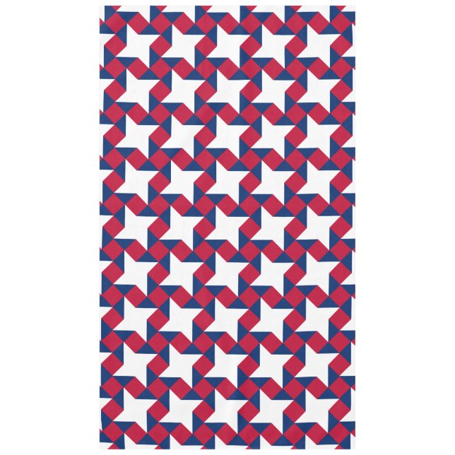 Nappe Rouge, blanc et bleu Juillet quatrième Motif de pa (Devant)