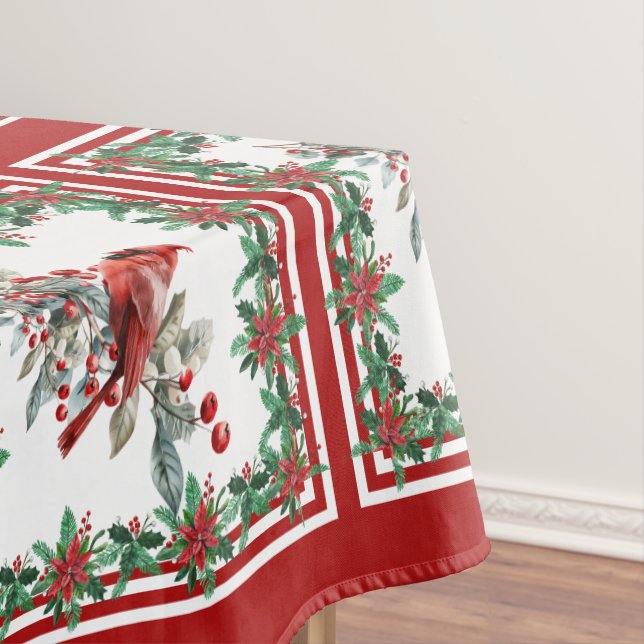 Nappe Rouge Mockingbird Poinsettia Frontières Rouge (In Situ)