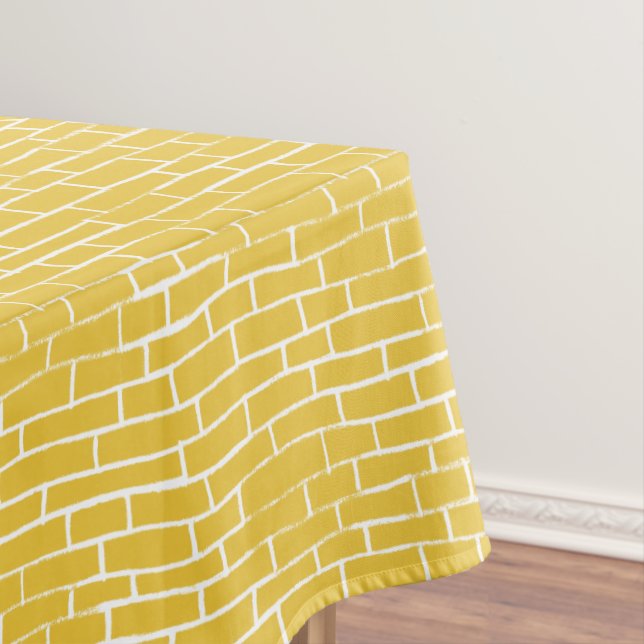 Nappe Route de briques - Jaune et transparent (In Situ)