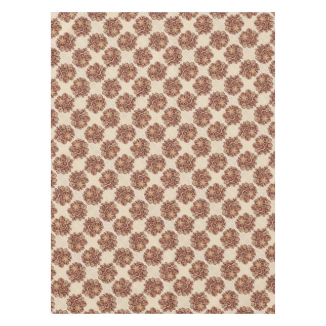 Nappe roux rustique cowboy western country floral (Devant)