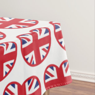 Nappe Royaume-Uni Union Jack Flag Heart