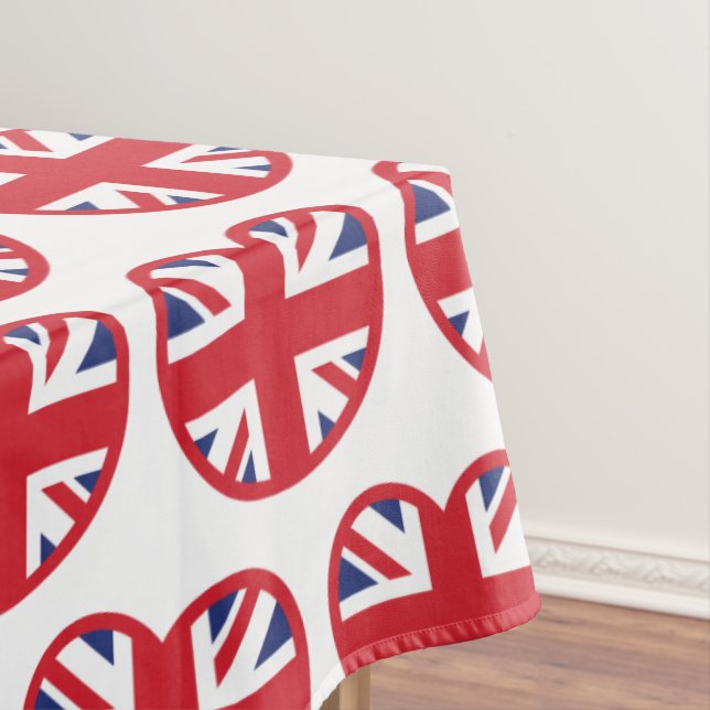 Nappe Royaume-Uni Union Jack Flag Heart (In Situ)