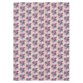 Nappe Rubans vintages de Lavande de Roses Roses Rose Fad