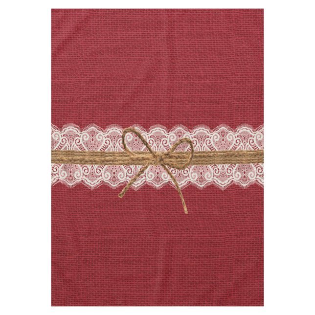 Nappe Rustic Barn Mariage Burlap Mariage de automne (Devant)