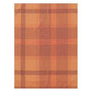 Nappe Rustique Orange Automne Plaid Tartan Enveloppement