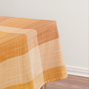 Nappe Rustique Orange Automne Plaid Tartan Enveloppement