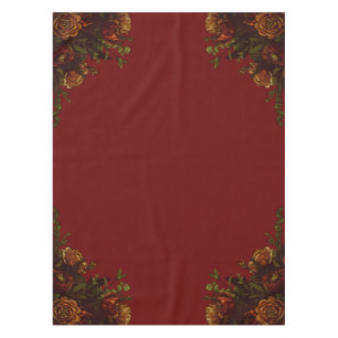 Nappe Rustique Orange Red Fall Élégant Mariage gothiqu