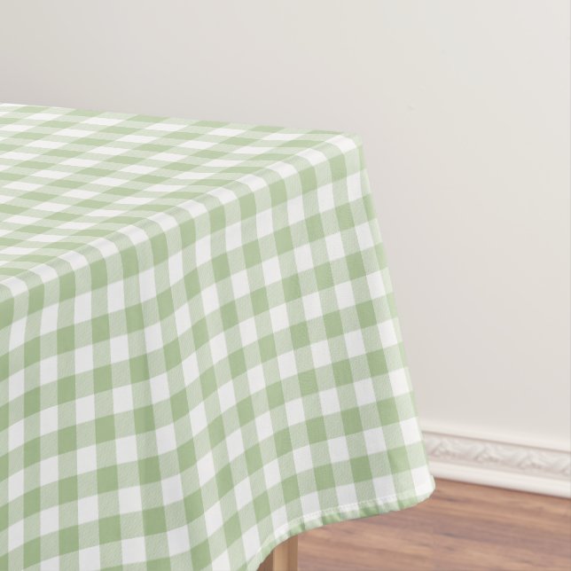 Nappe Sage and White Buffalo Plaid Gingham (In Situ)