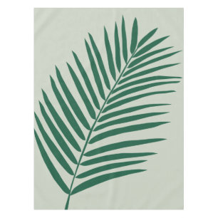 Nappe Sage De Feuille De Palme Tropicale Vert Et Vert Ol