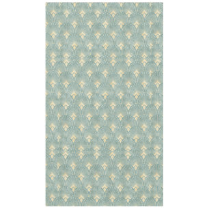 Nappe Sage Green, crème, art déco motif, vintage, rust