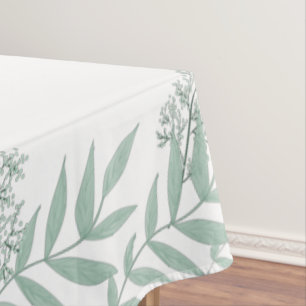 Nappe Sage Green Mariage Vintage Botanique
