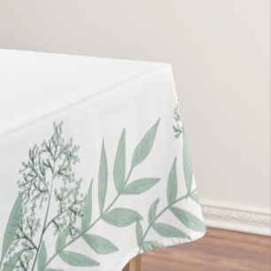 Nappe Sage Green Mariage Vintage Botanique
