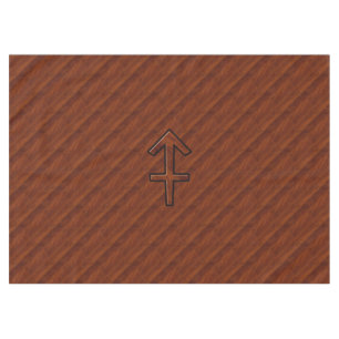 Nappe Sagittarius Zodiac élégant Connexion Mahogany Déco