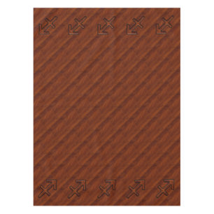 Nappe Sagittarius Zodiac élégant Connexion Mahogany Déco
