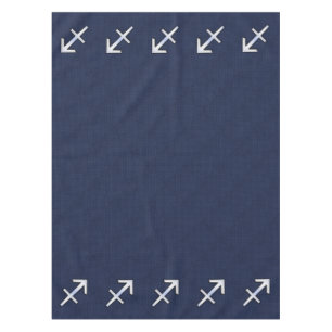 Nappe Sagittarius Zodiac Sign on Blue Carbon Fibre Print