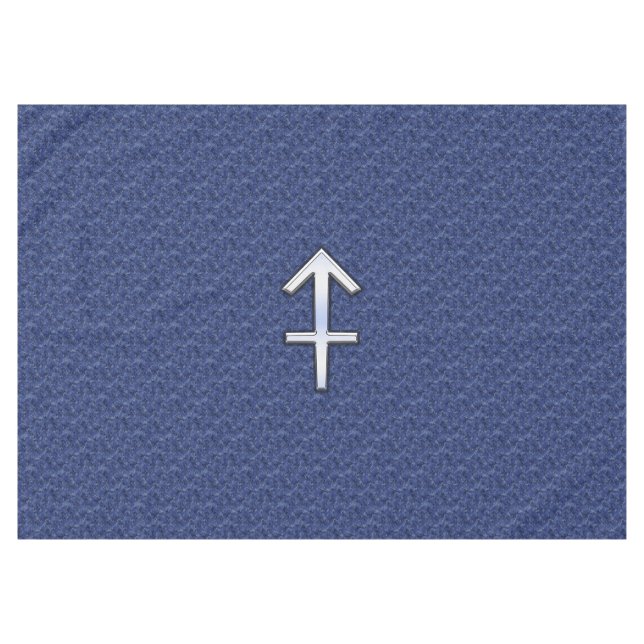 Nappe Sagittarius Zodiac Sign on Navy Camouflage numériq (Devant (Horizontal))